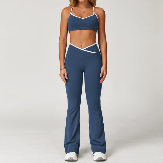 Peach High-Waist Hip-Lift Yoga Pants Set