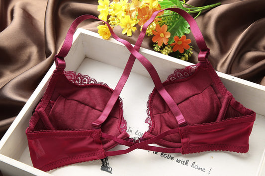 Gathered Lace Beauty Back Bra