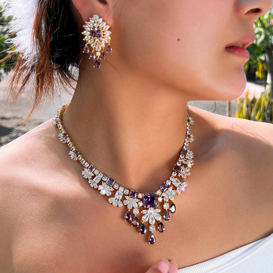 Two-Piece Necklace & Earring Set for Women