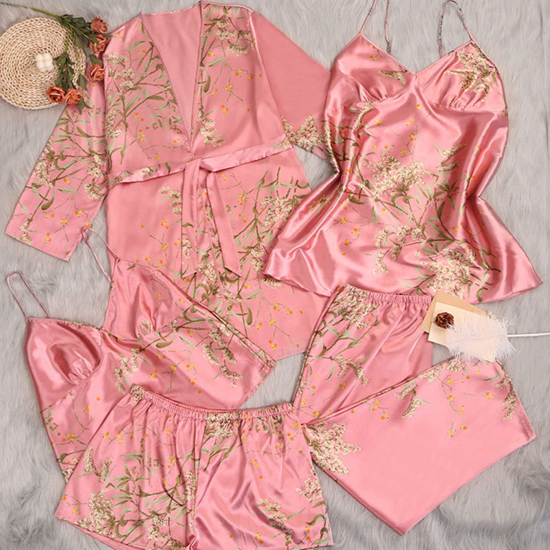 Women’s Plus-Size 5-Piece Pajama Set