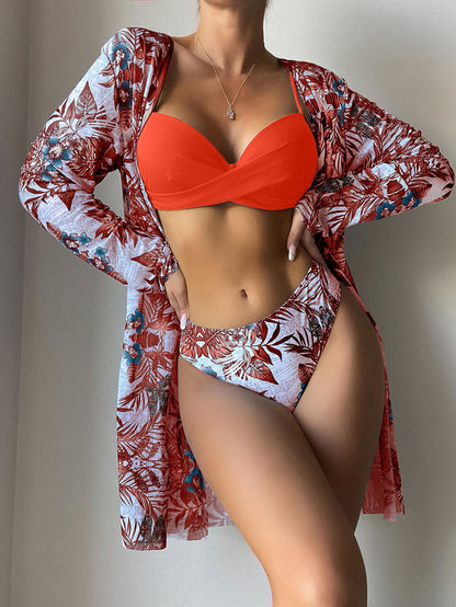 Women's Hard-Packed Mesh Split Swimsuit