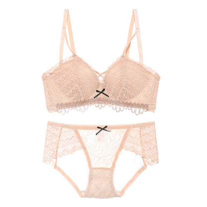 Women's Bow Tie Bra Set