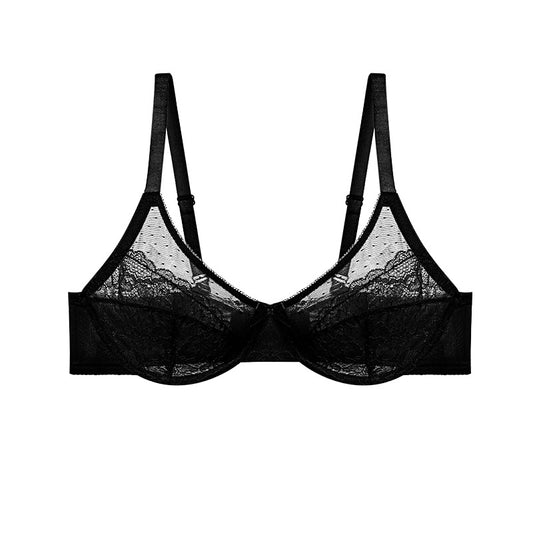 Plus-Size Gauze Push-Up Bra