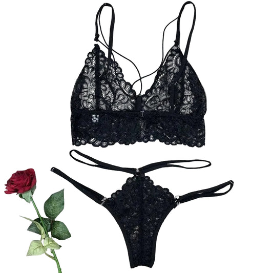 Bandage Lace Lingerie Set