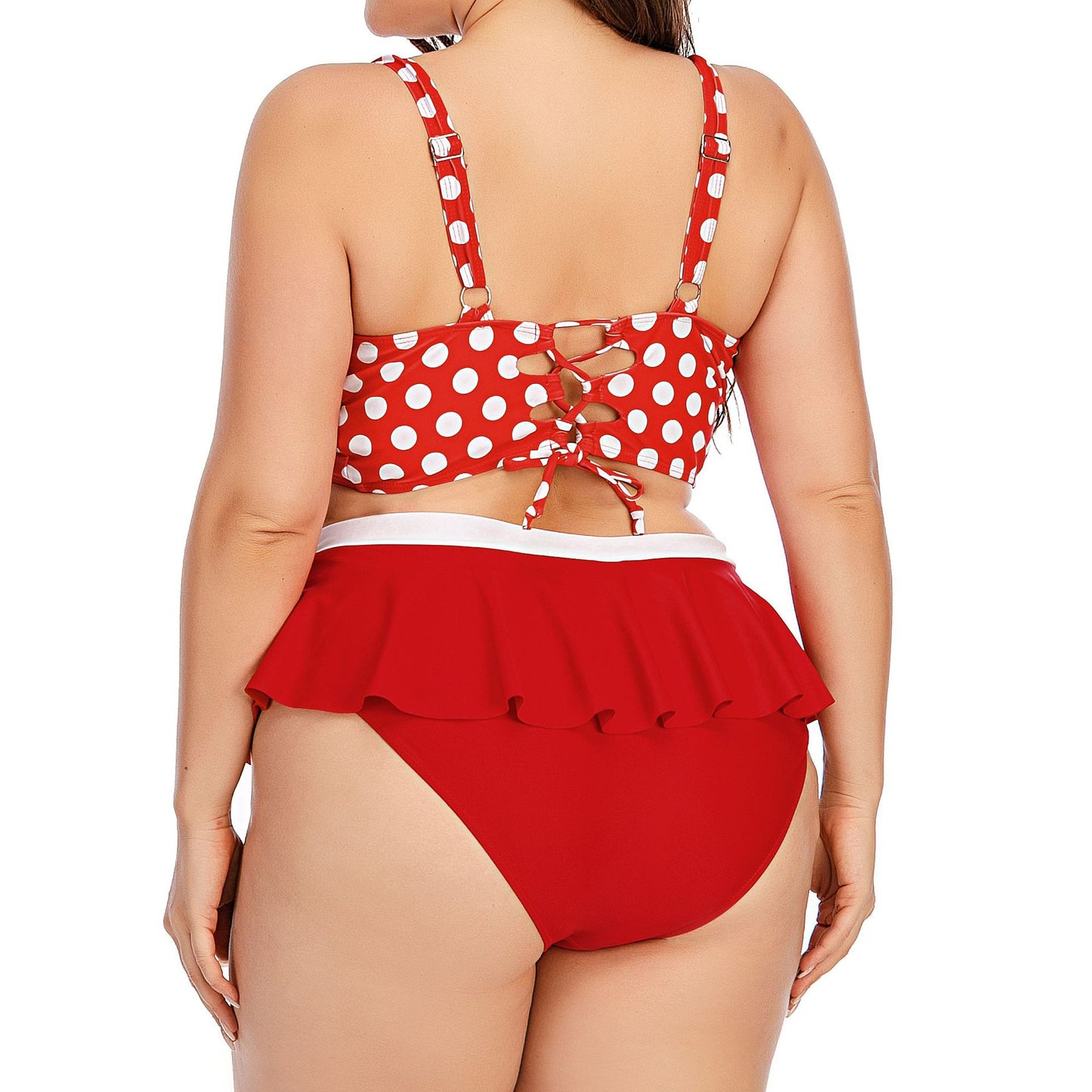Plus-Size Women’s Push-Up Bikini Set – Two-Piece Swimwear