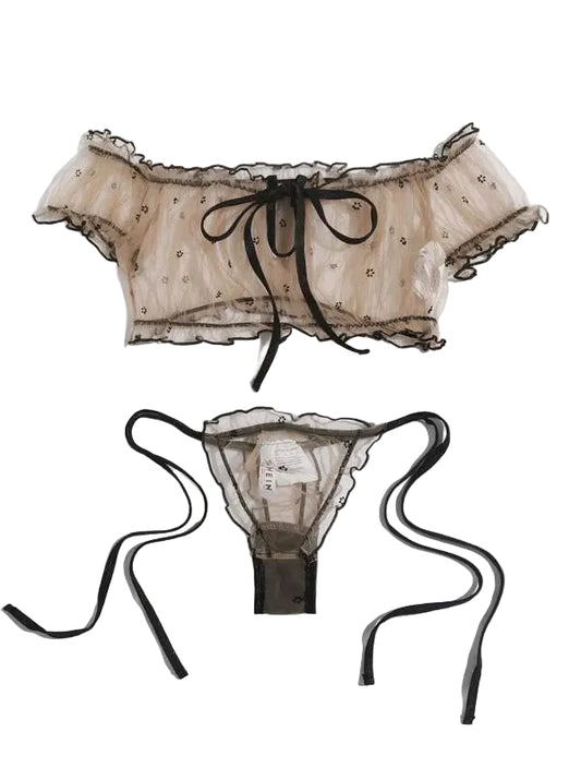 Sexy Lace Babydoll Lingerie Set