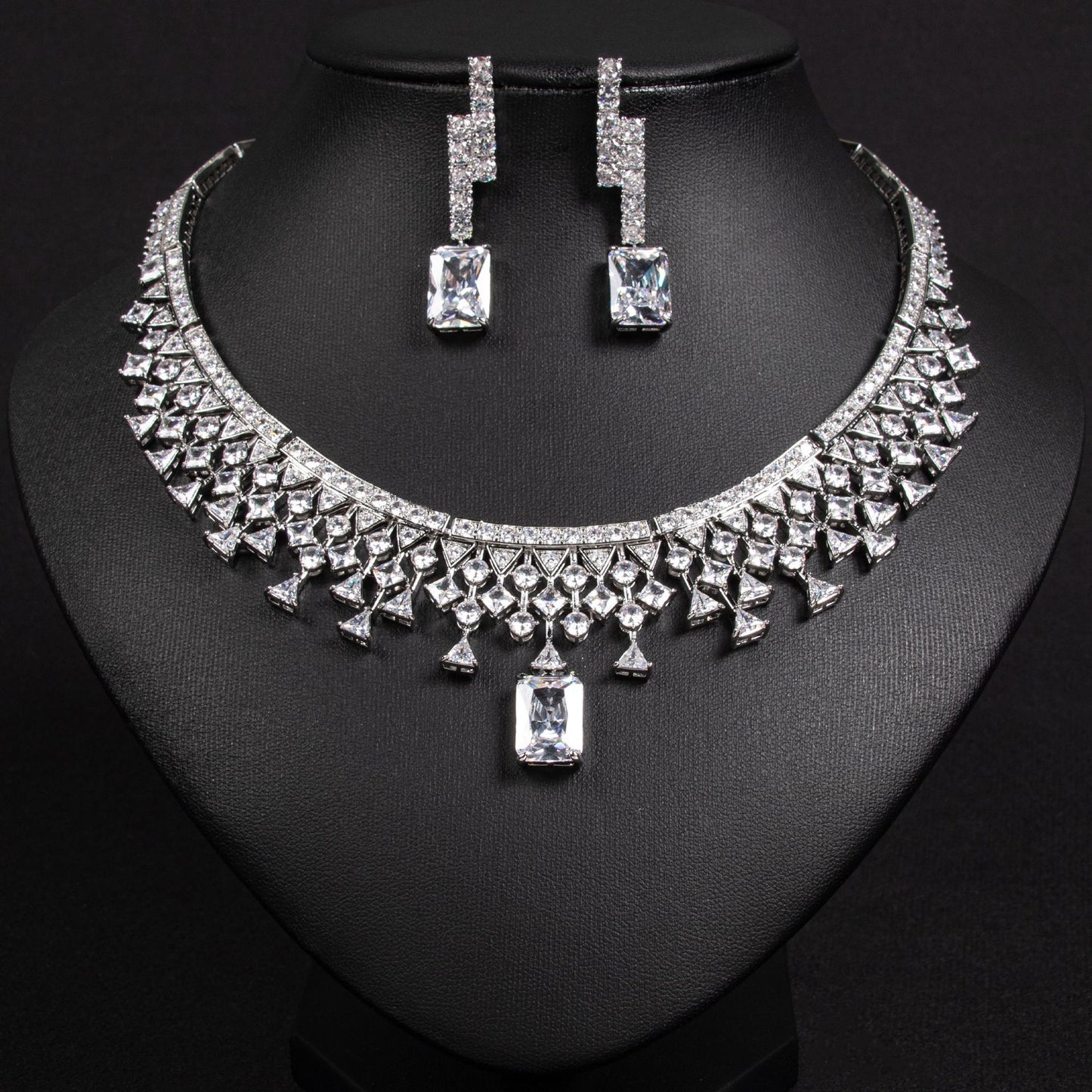 Minimalist Zircon Jewelry Set