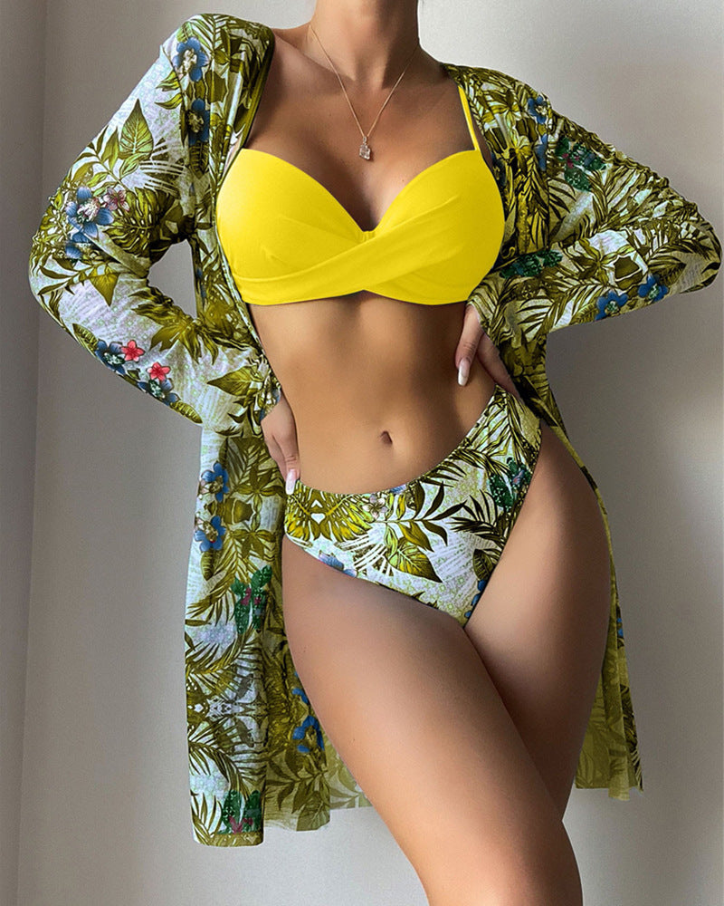 Women's Separate Bikini Three-Piece Set