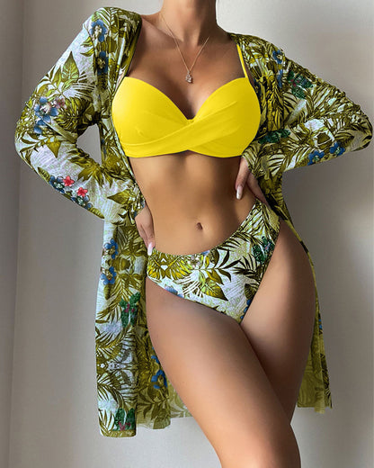 Women's Separate Bikini Three-Piece Set
