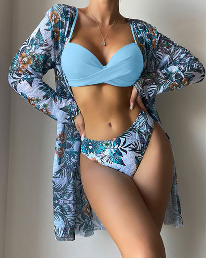 Women's Separate Bikini Three-Piece Set