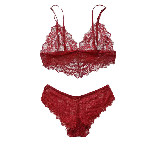 Ultra-Thin Lace Underwear Set