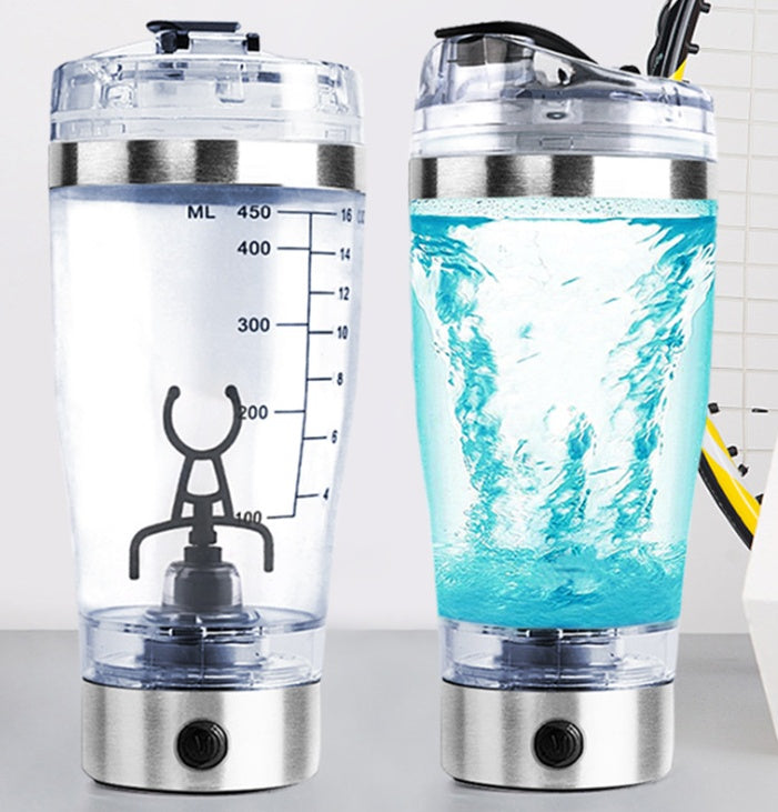 Electric Protein Shake Stirrer USB Shake Bottle Milk Coffee Blender Kettle charging Electric Shaker Cup