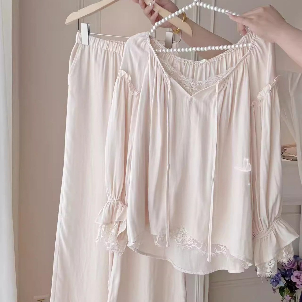 Women’s Cotton Double-Layer Gauze Pajama Set