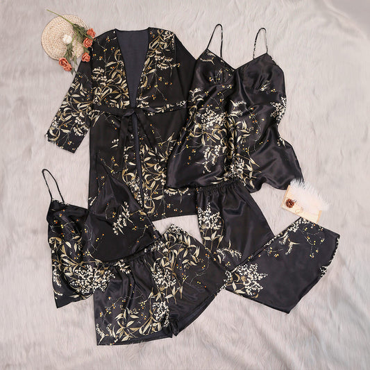 Women’s Plus-Size 5-Piece Pajama Set