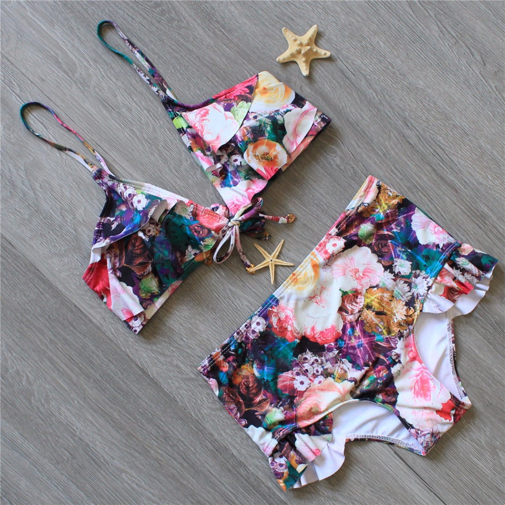 New Women’s High-Waist Bikini Set