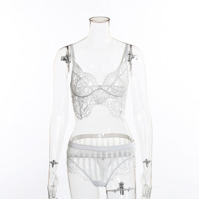 Lace Split Lingerie Set
