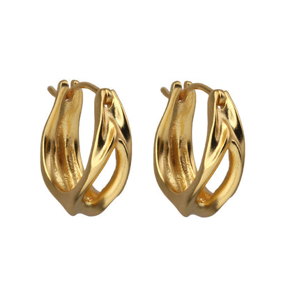 Heavy-Duty Sterling Silver Geometric Earrings