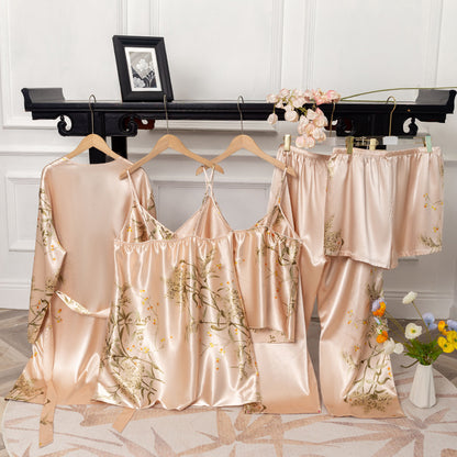 Women’s Plus-Size 5-Piece Pajama Set