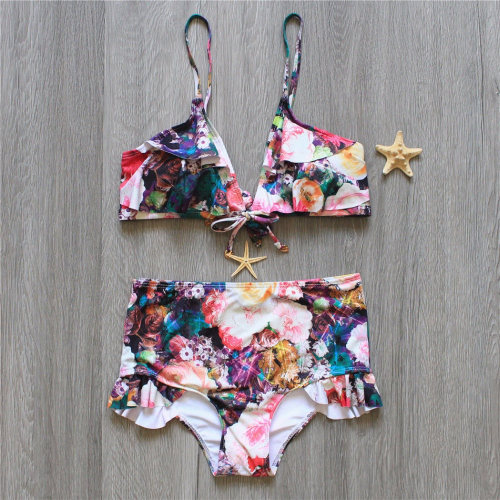 New Women’s High-Waist Bikini Set