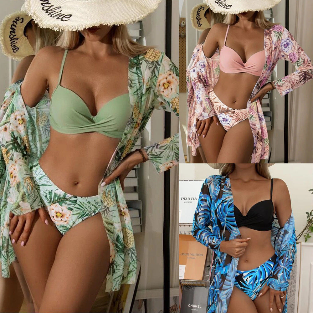 Women's Separate Bikini Three-Piece Set