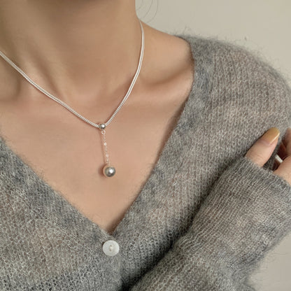 S925 Sterling Silver Spherical Necklace