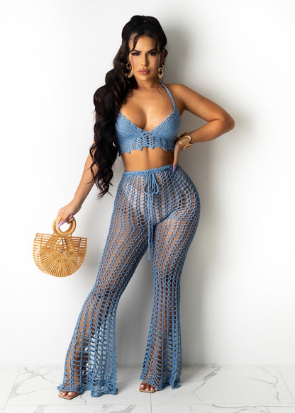 Women’s Summer 2-Piece Hollow-Out Beach Set