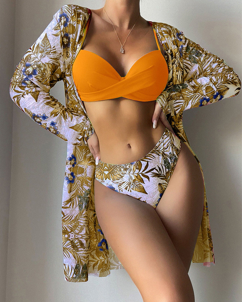 Women's Separate Bikini Three-Piece Set