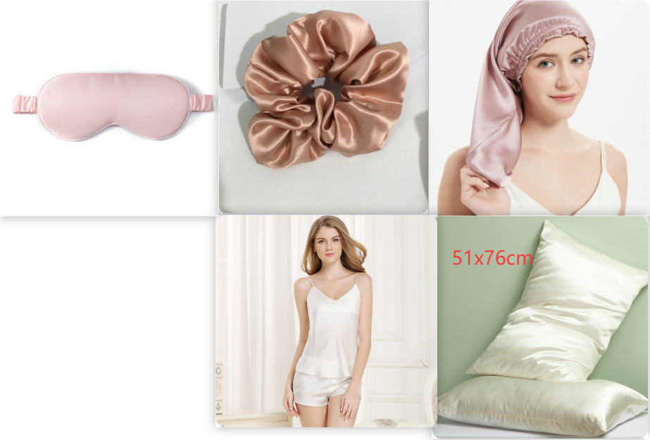 Women's Spring Silk Suspender Pajama Set - Two-piece