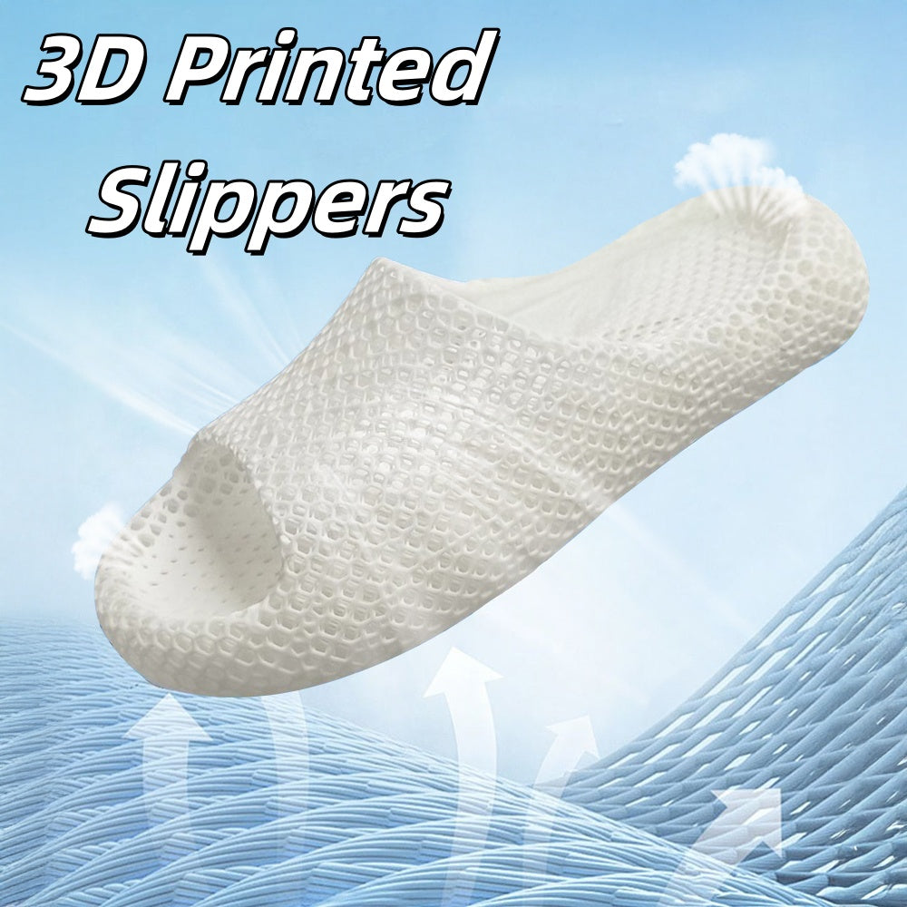 3D Printing Slippers - Soft Breathable Waterproof Non-slip