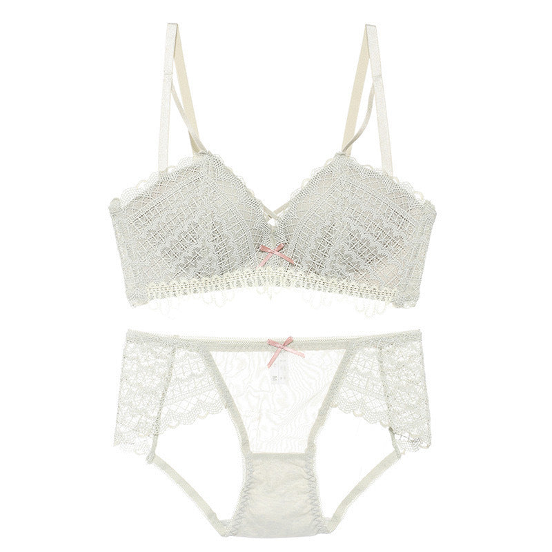 Women's Bow Tie Bra Set
