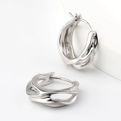 Heavy-Duty Sterling Silver Geometric Earrings