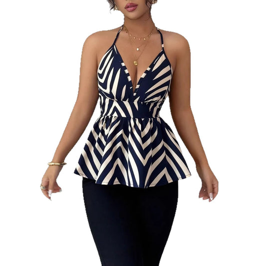 Women’s Elegant Halter Backless Top – Chic & Stylish