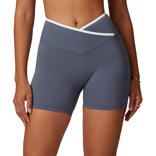 High-Waist Skinny Hip-Lift Sports Yoga Shorts