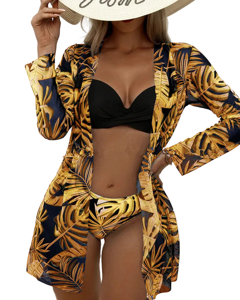 Women's Separate Bikini Three-Piece Set