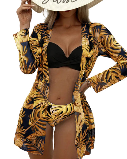 Women's Separate Bikini Three-Piece Set