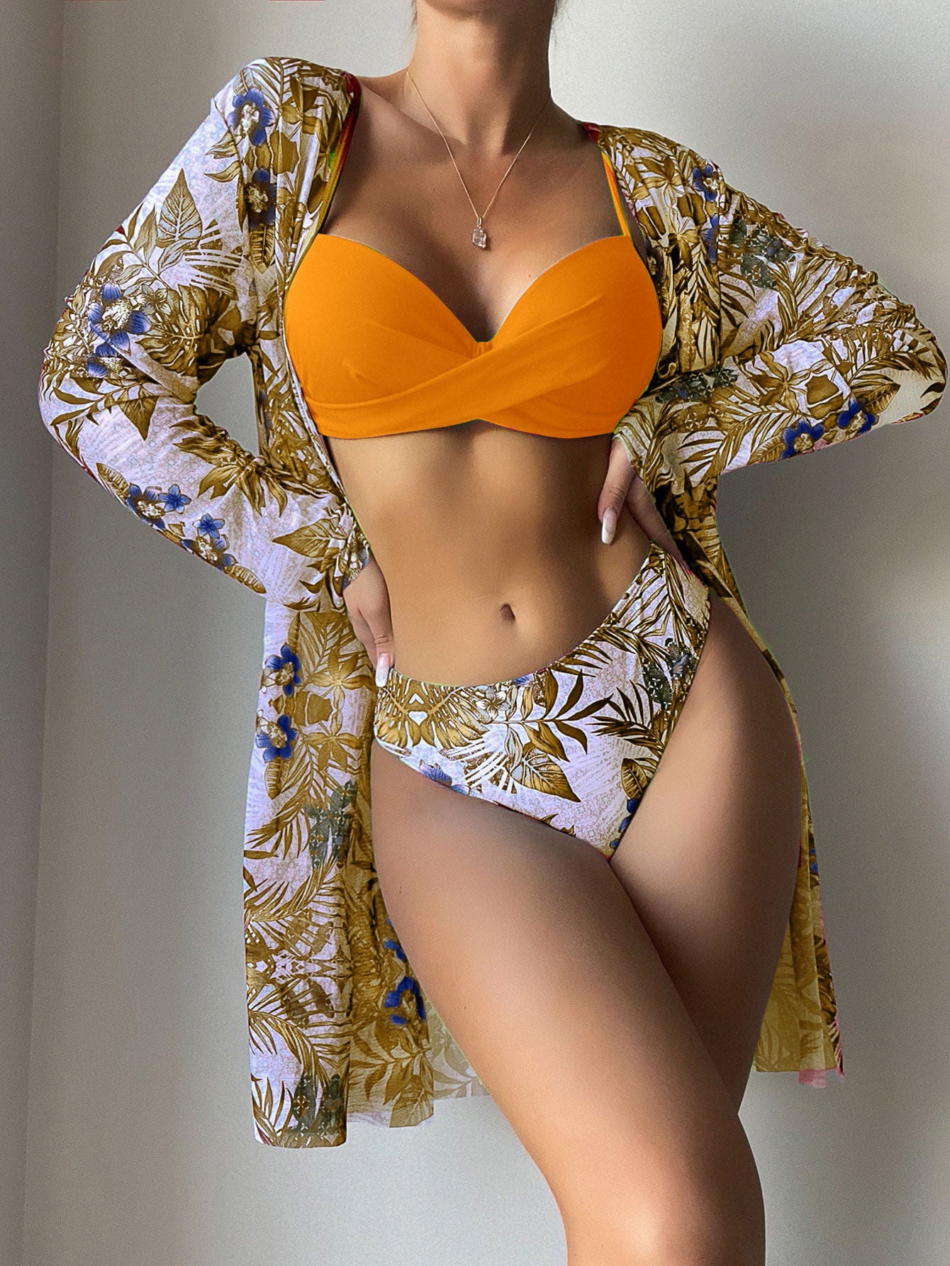 Women's Hard-Packed Mesh Split Swimsuit
