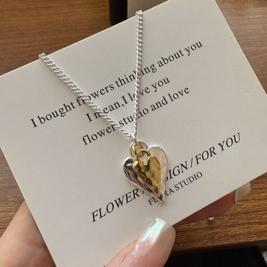 S925 Sterling Silver Pleated Heart Bracelet