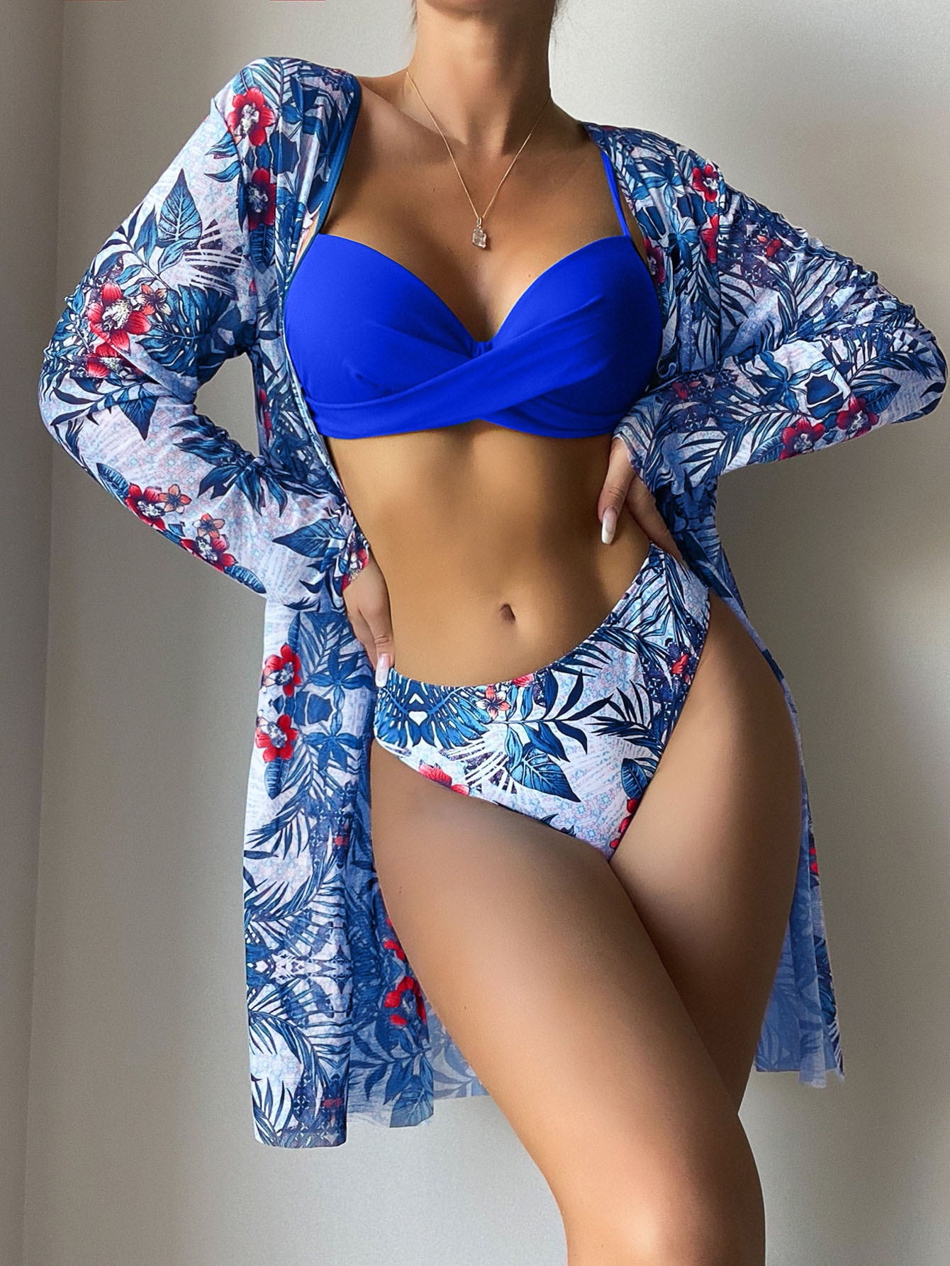 Women's Hard-Packed Mesh Split Swimsuit