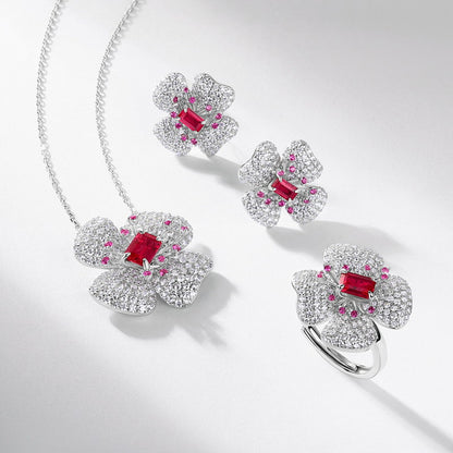 S925 Sterling Silver Four-Leaf Clover Necklace