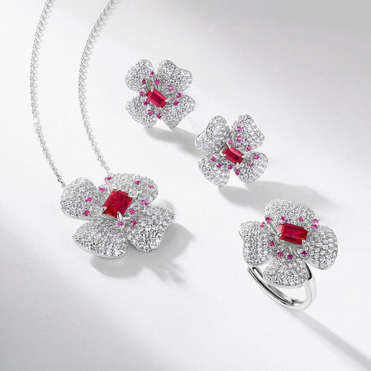 S925 Sterling Silver Four-Leaf Clover Necklace