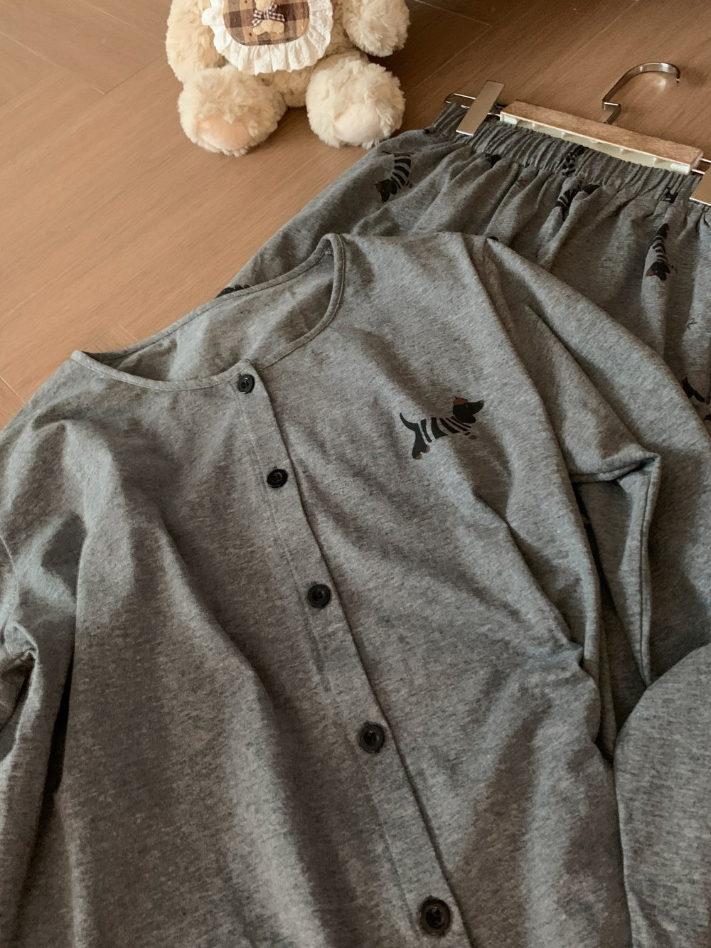 Women’s Printed Cotton Pajama Set