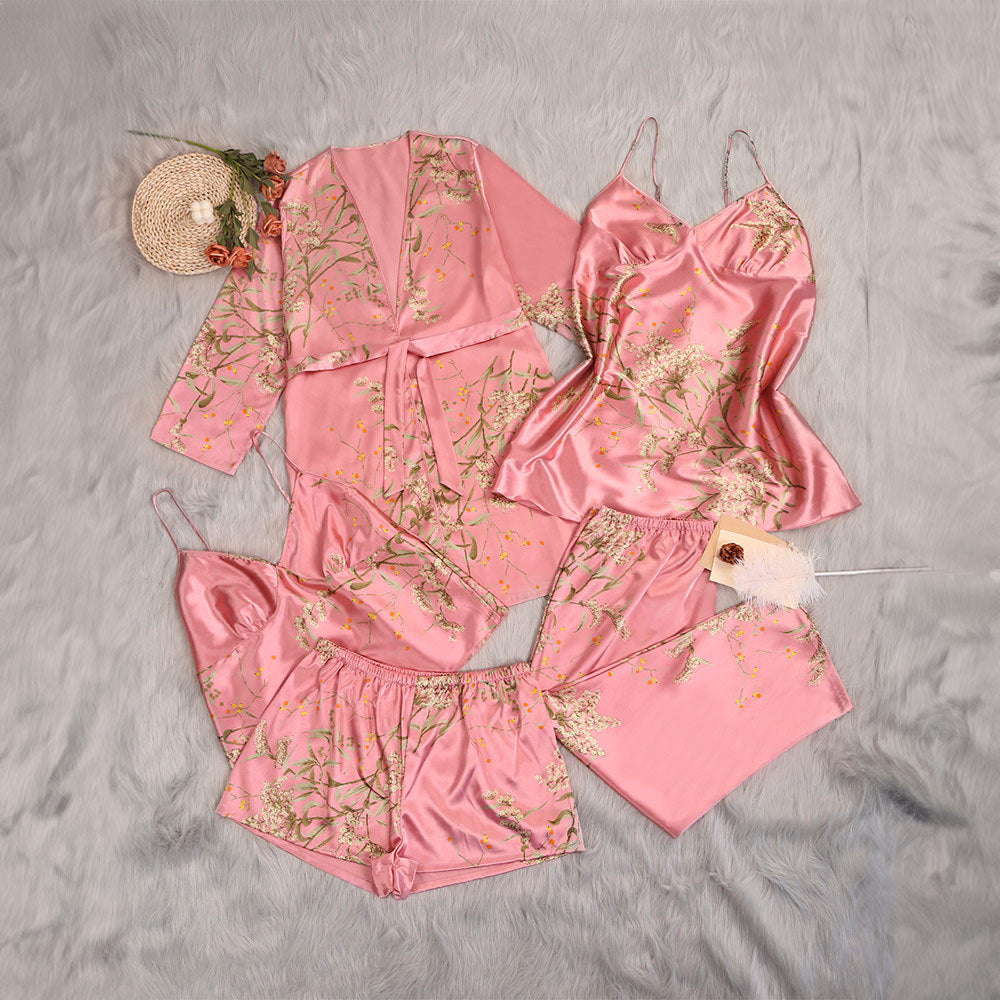 Women’s Plus-Size 5-Piece Pajama Set