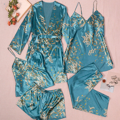 Women’s Plus-Size 5-Piece Pajama Set