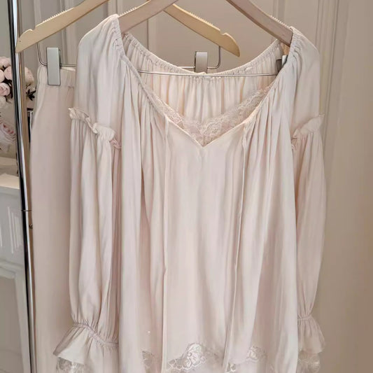 Women’s Cotton Double-Layer Gauze Pajama Set