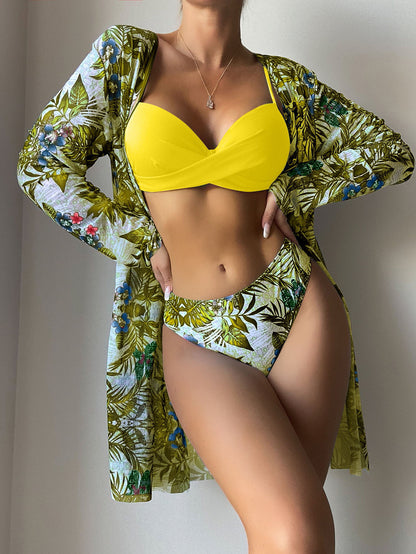 Women's Hard-Packed Mesh Split Swimsuit