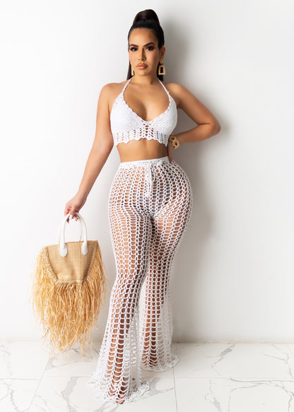 Women’s Summer 2-Piece Hollow-Out Beach Set