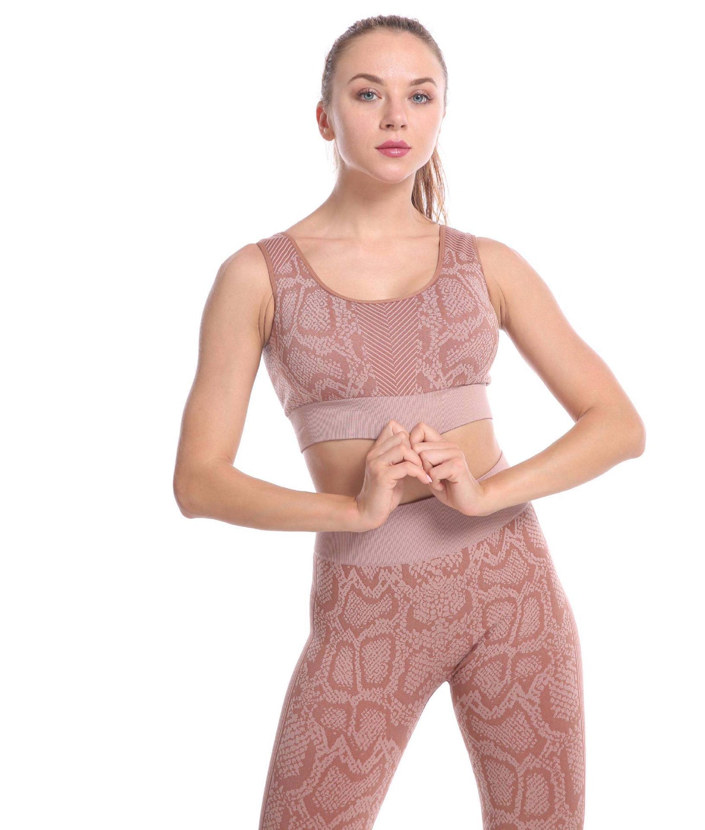 Seamless High-Stretch Sports Bra & Yoga Pants Set
