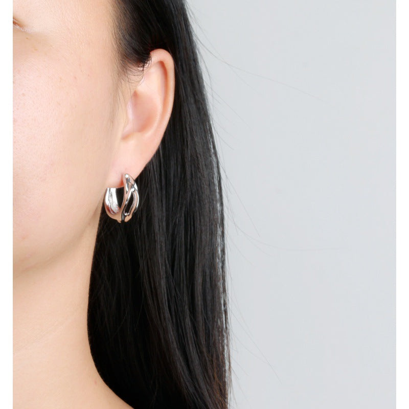 Heavy-Duty Sterling Silver Geometric Earrings