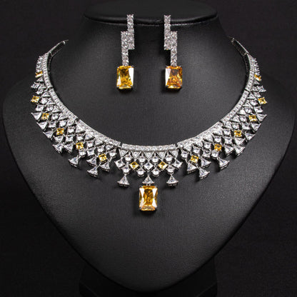 Minimalist Zircon Jewelry Set
