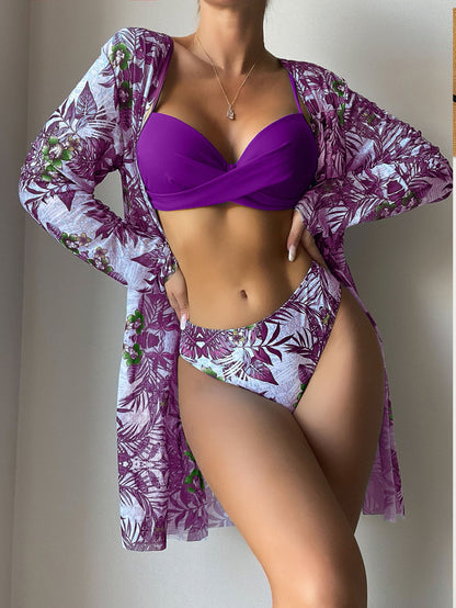 Women's Hard-Packed Mesh Split Swimsuit